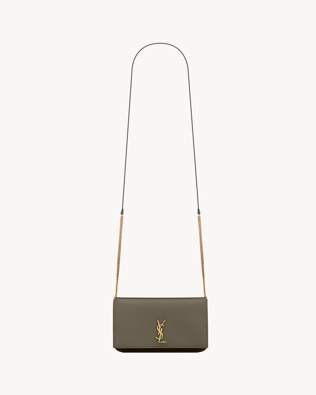 24AW new/Saint Laurent カサンドル携帯電話ケース Phone case SAINT LAURENT Cassandre Leather Phone Case