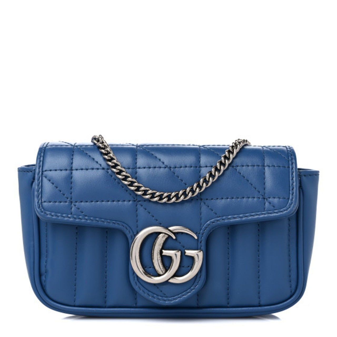 GUCCI Gg Marmont Super Mini Quilted Leather Shoulder Bag