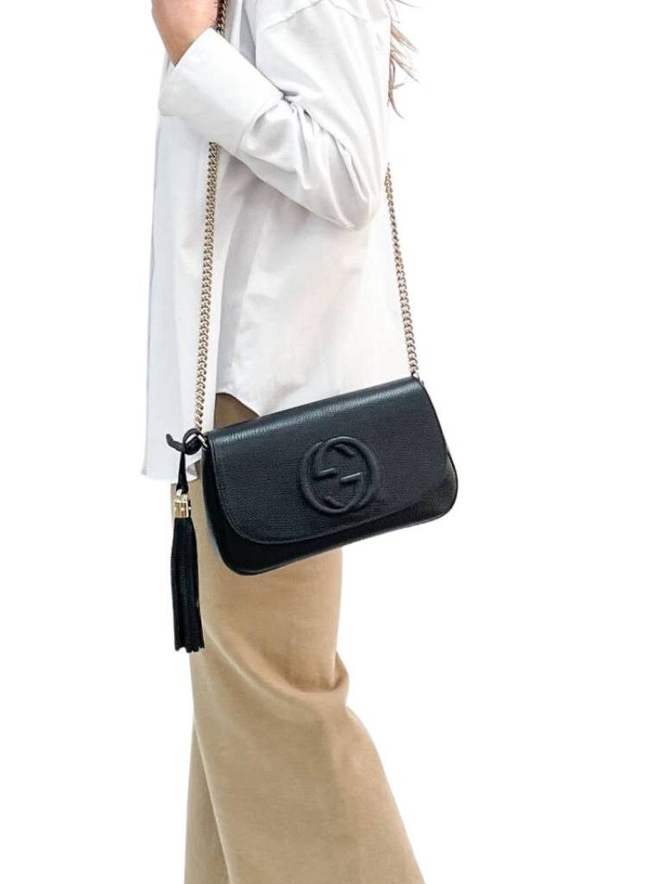 【GUCCI】SOHO CROSSBODY BAG GUCCI Soho Crossbody Bag