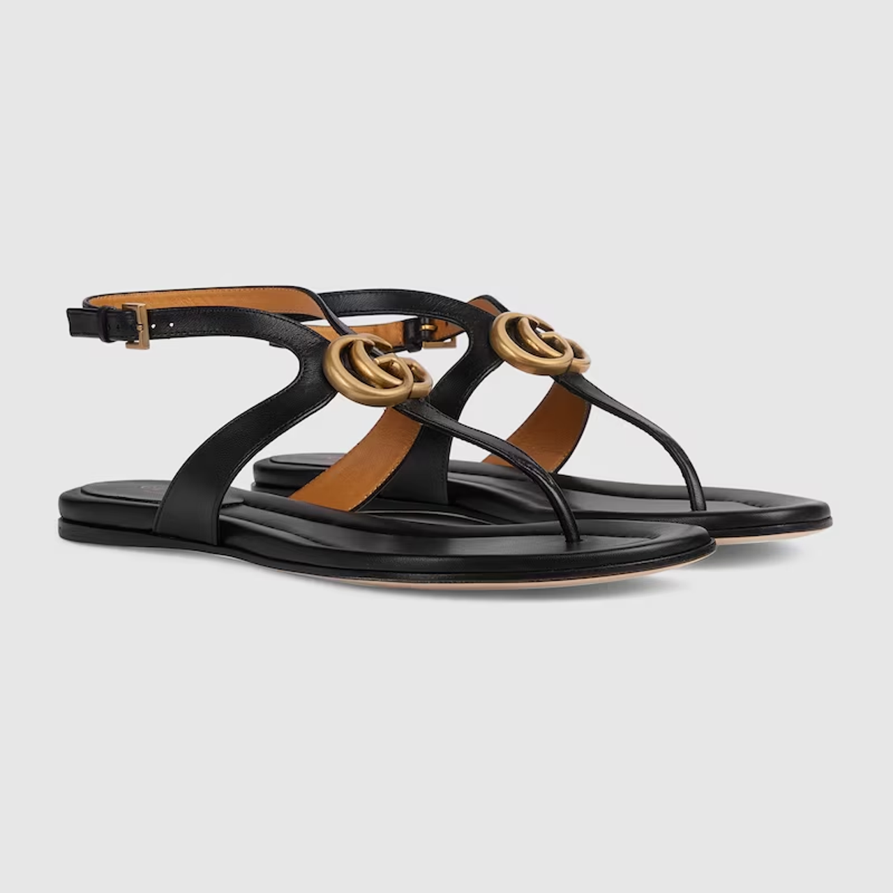 GUCCI MARMONT LEATHER THONG DOUBLE G SANDAL - Review / Sizing Guide +  Modshots - YouTube