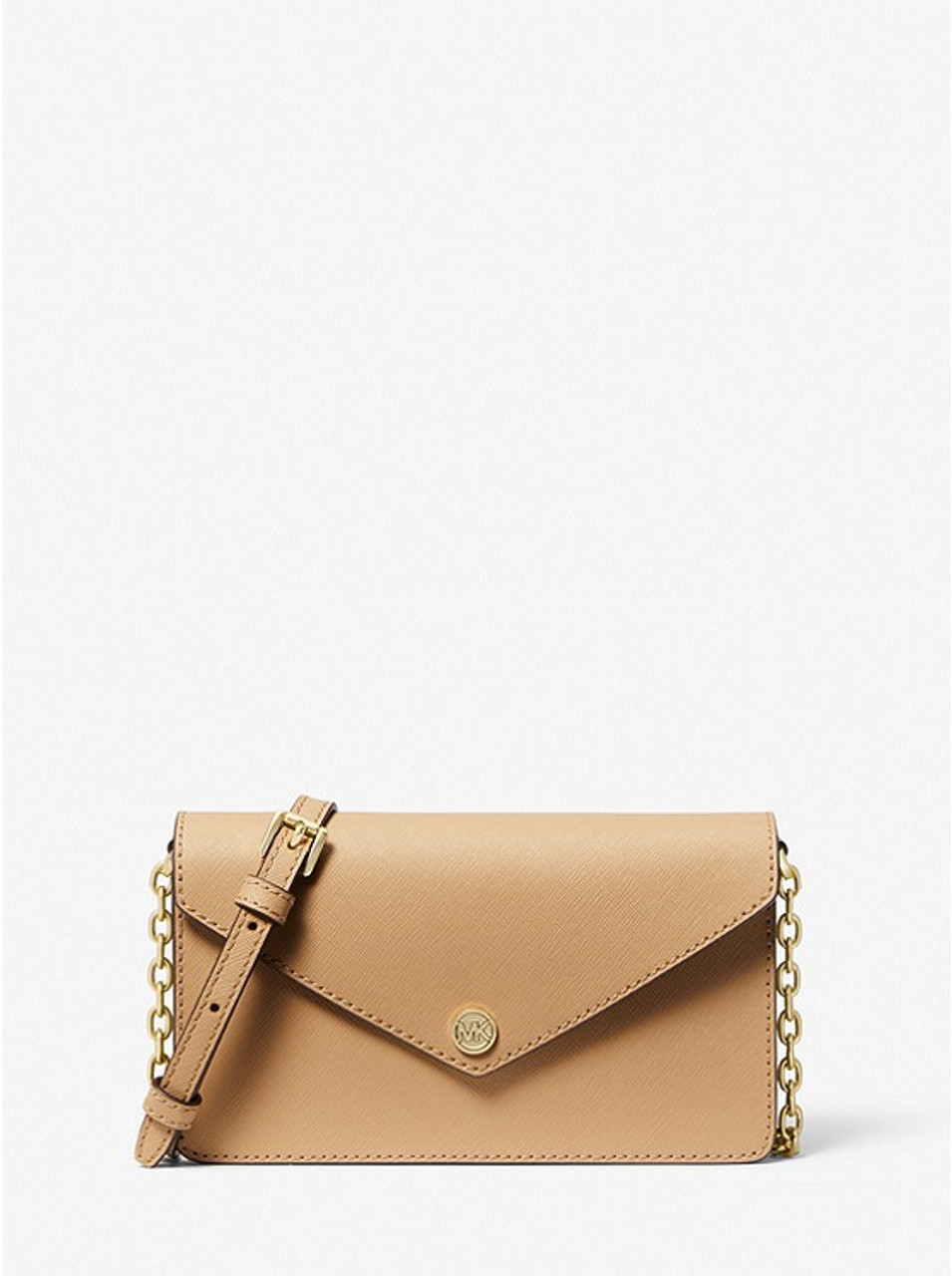 Jet Set Small Saffiano Leather Envelope Crossbody Bag