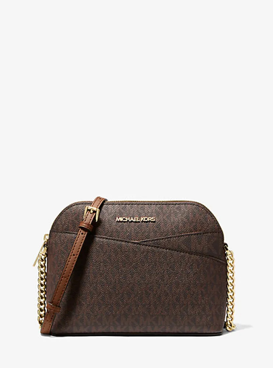 MICHAEL KORS Jet Set Travel Medium Logo Dome Crossbody Bag