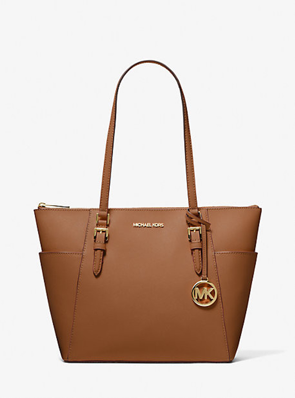 Michael Kors Ladies Brown Sullivan Small Logo Top-Zip Tote Bag  30T0GNXT1B252 194900005682 - Handbags - Jomashop