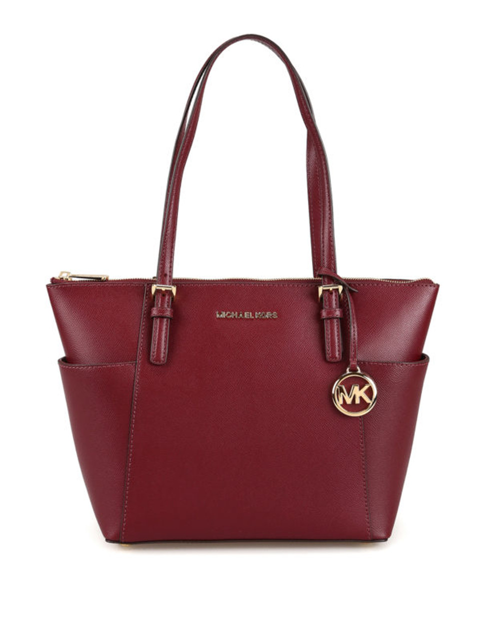 MICHAEL KORS Charlotte Large Saffiano Leather Top-zip Tote Bag