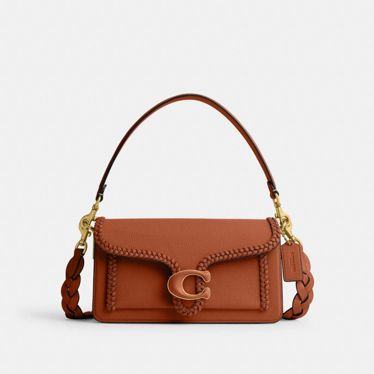 COACH Teri Shoulder Bag In Signature Leather in Red | Lyst