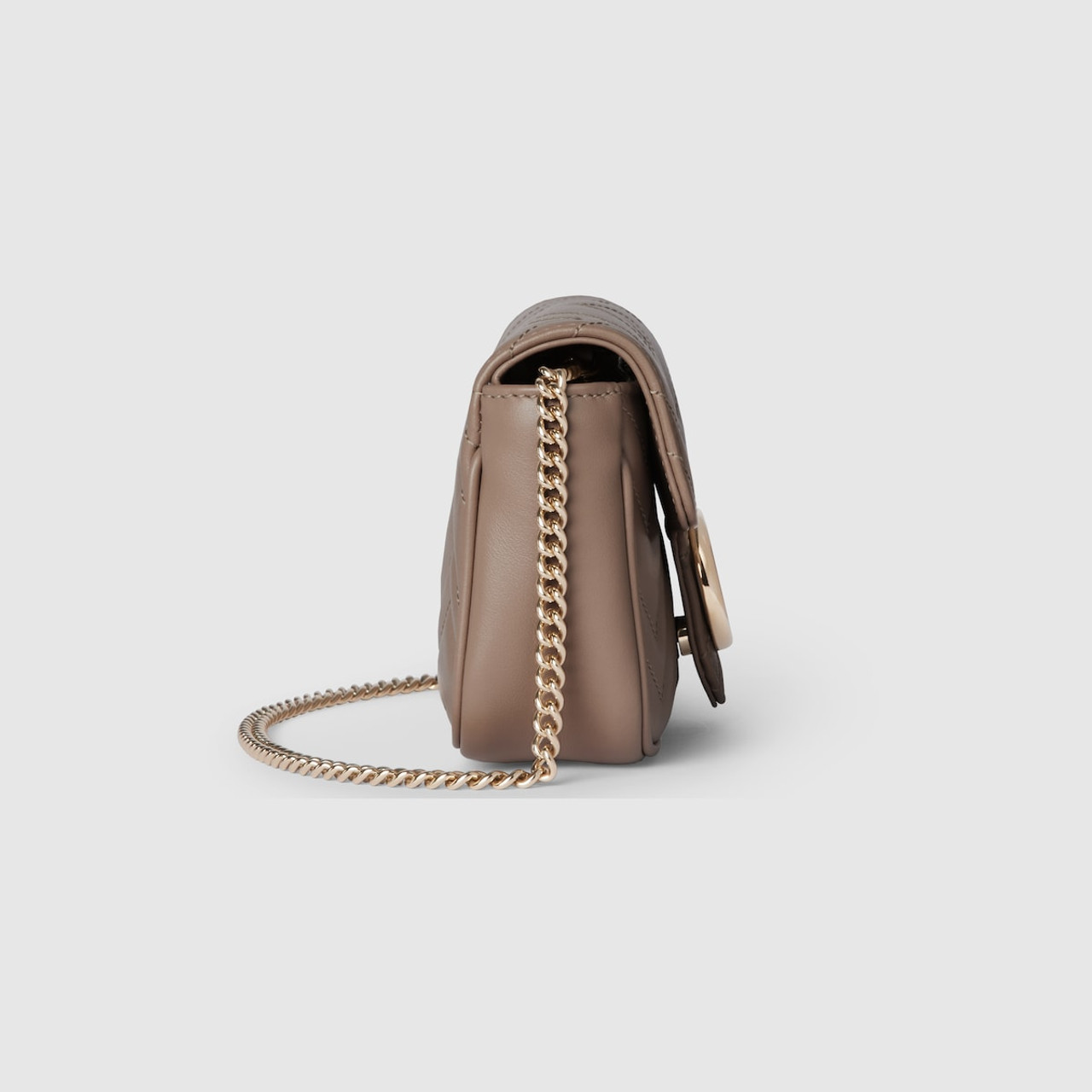 ★GUCCI★GG MARMONT ミニバッグ レザー ベージュ GG Marmont medium shoulder bag in taupe leather | GUCCI® UK