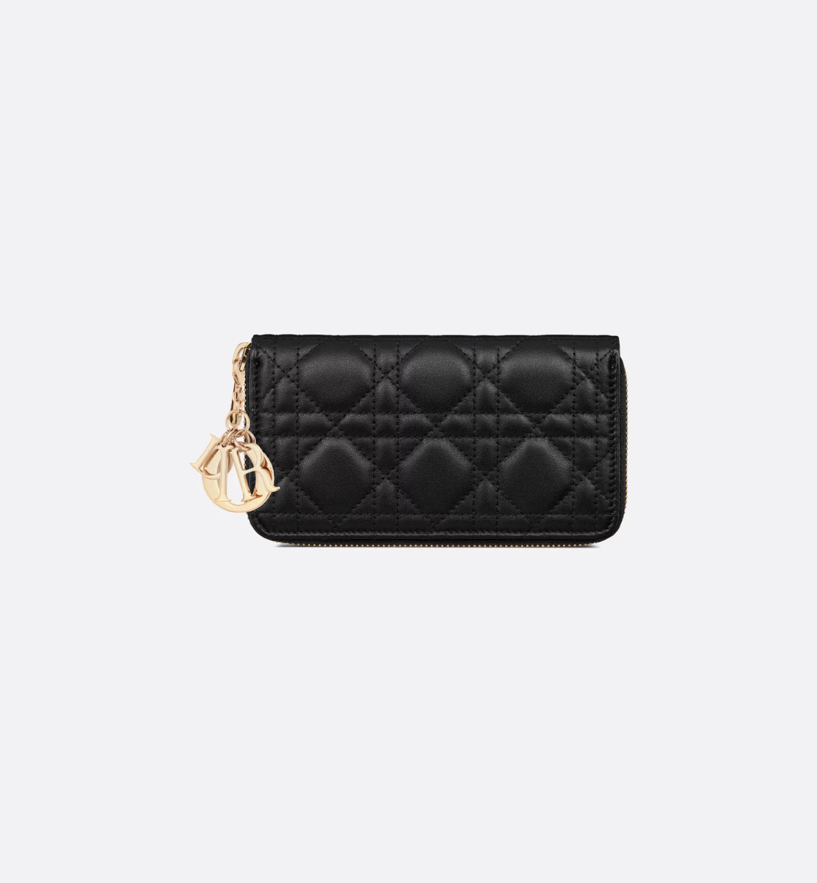 DIOR Lady Dior Medium Zip Wallet