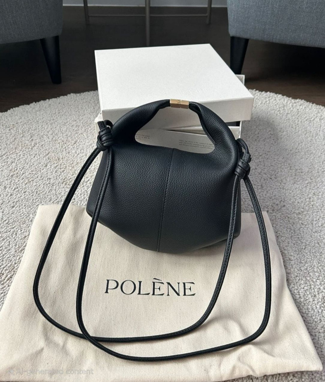 POLENE Béri Edition Textured Black Chain (@Delhi Studio)
