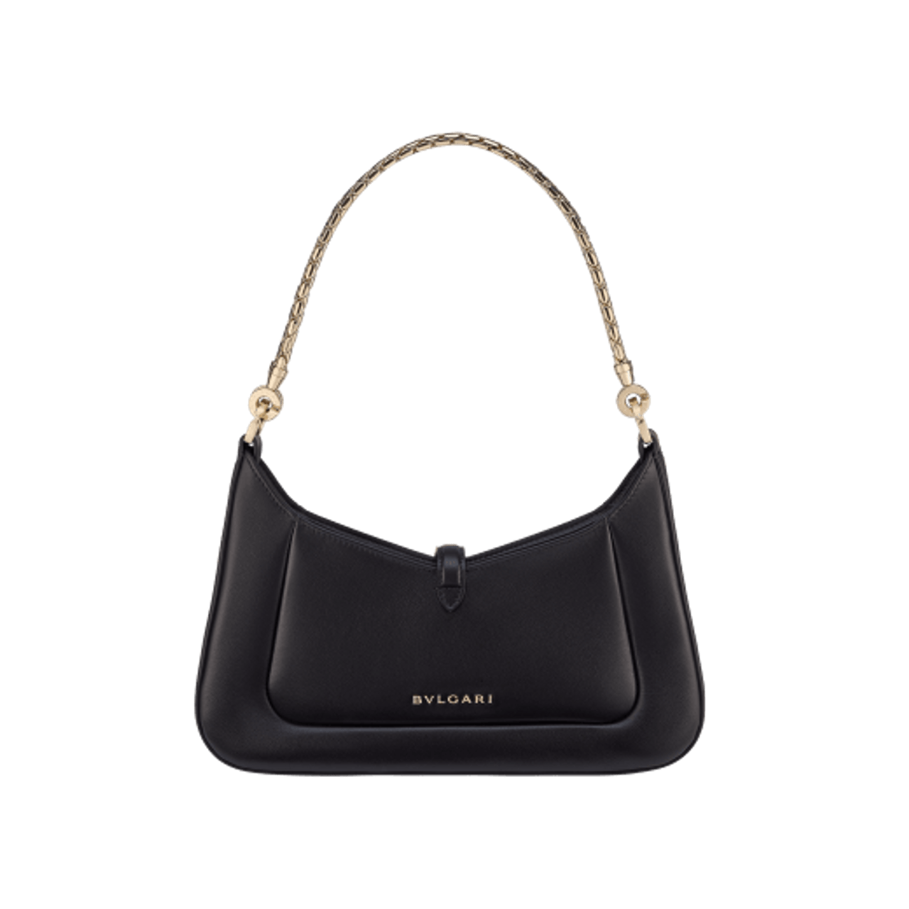 Bvlgari Women's Small Serpenti Leather Crossbody Bag - Black