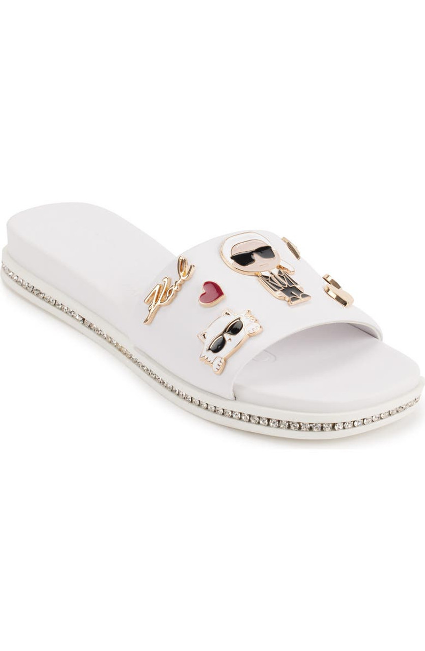 Karl Lagerfeld Paris☆Jeslyn Cate Pins 装飾スライド サンダル KARL LAGERFELD PARIS Jeslyn Cate Pins Embellished Slide Sandal