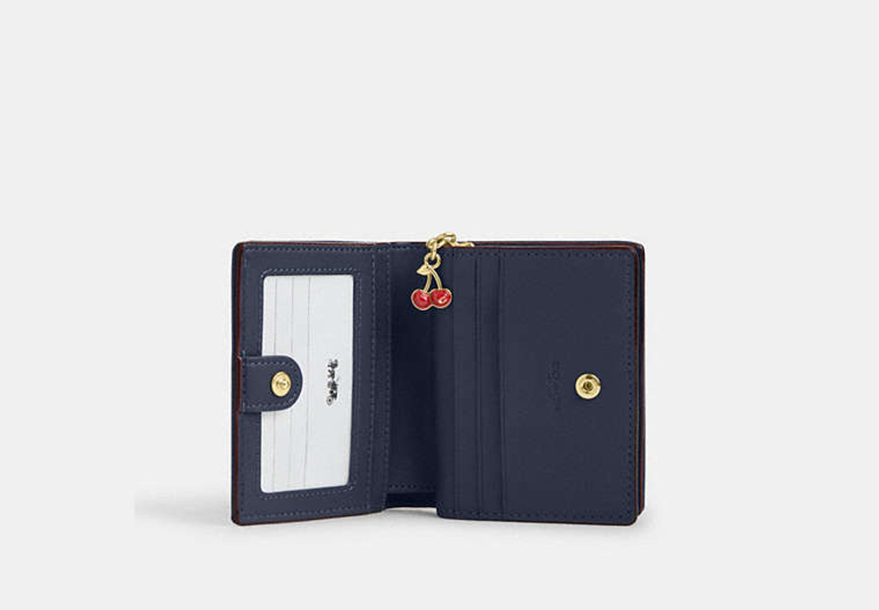 Coach Snap Wallet In Signature Denim - Denim/Gold/Den Gold