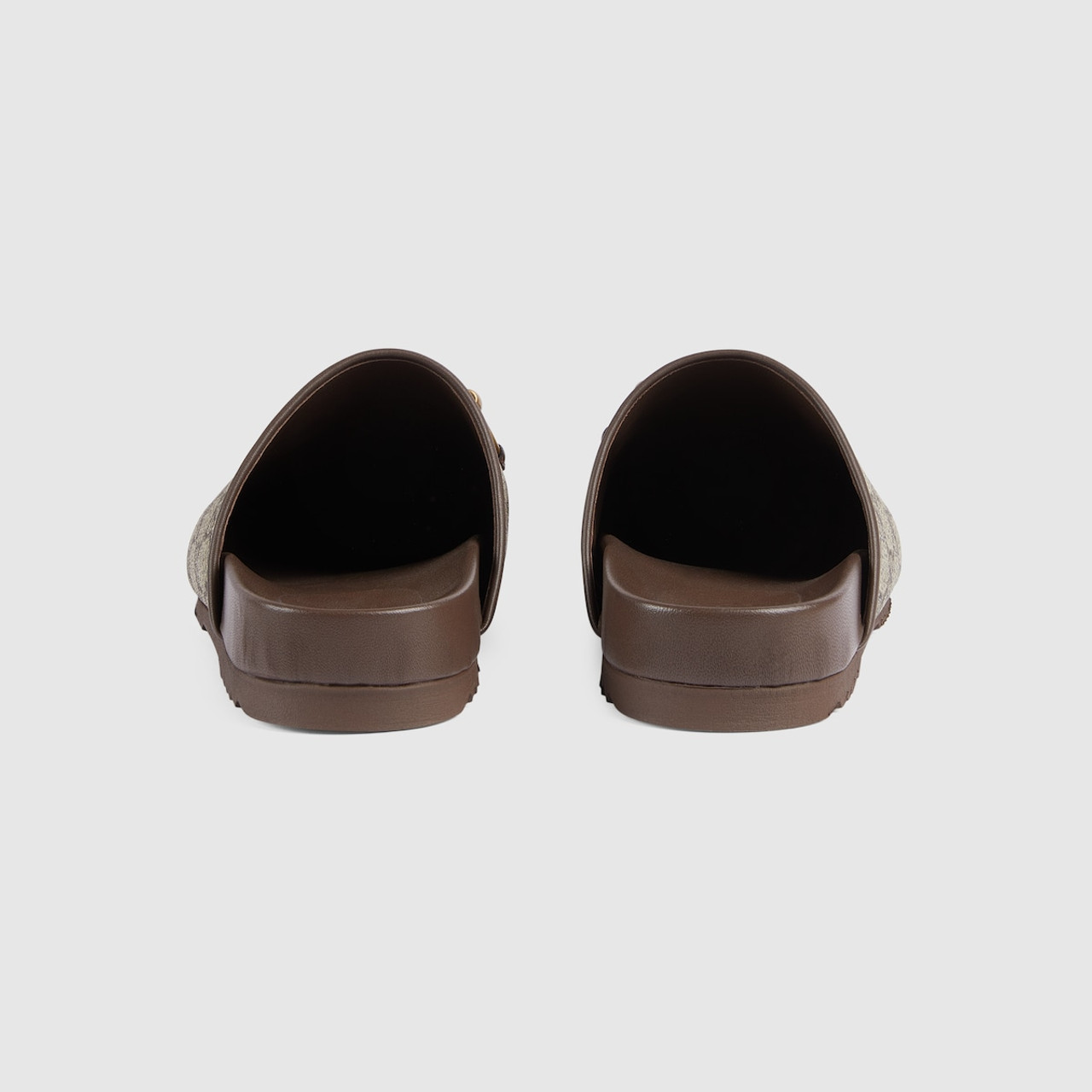 サンダル・ミュール Gucci Gg Supreme Fabric Mule Gucci GG Supreme Horsebit mules for Women - Printed in Qatar