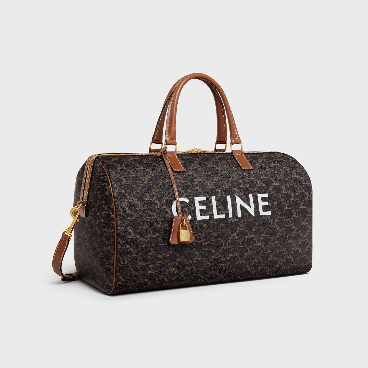 ハンドバッグ CELINE MEDIUM TRAVEL BAG IN TRIOMPHE CANVAS CELINE Medium Travel Bag In Triomphe Canvas