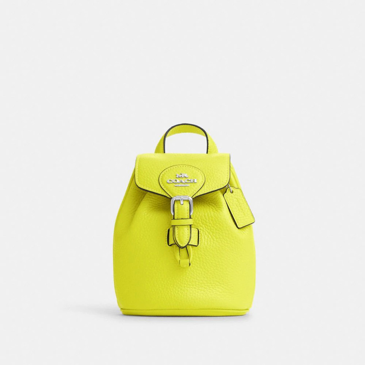Sunny Yellow Saffiano Leather Mini Bag