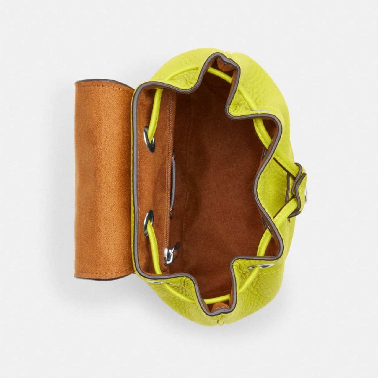 NEW COACH Neon Orange Brown Crossbody Barrel Bag NWT Strap | eBay