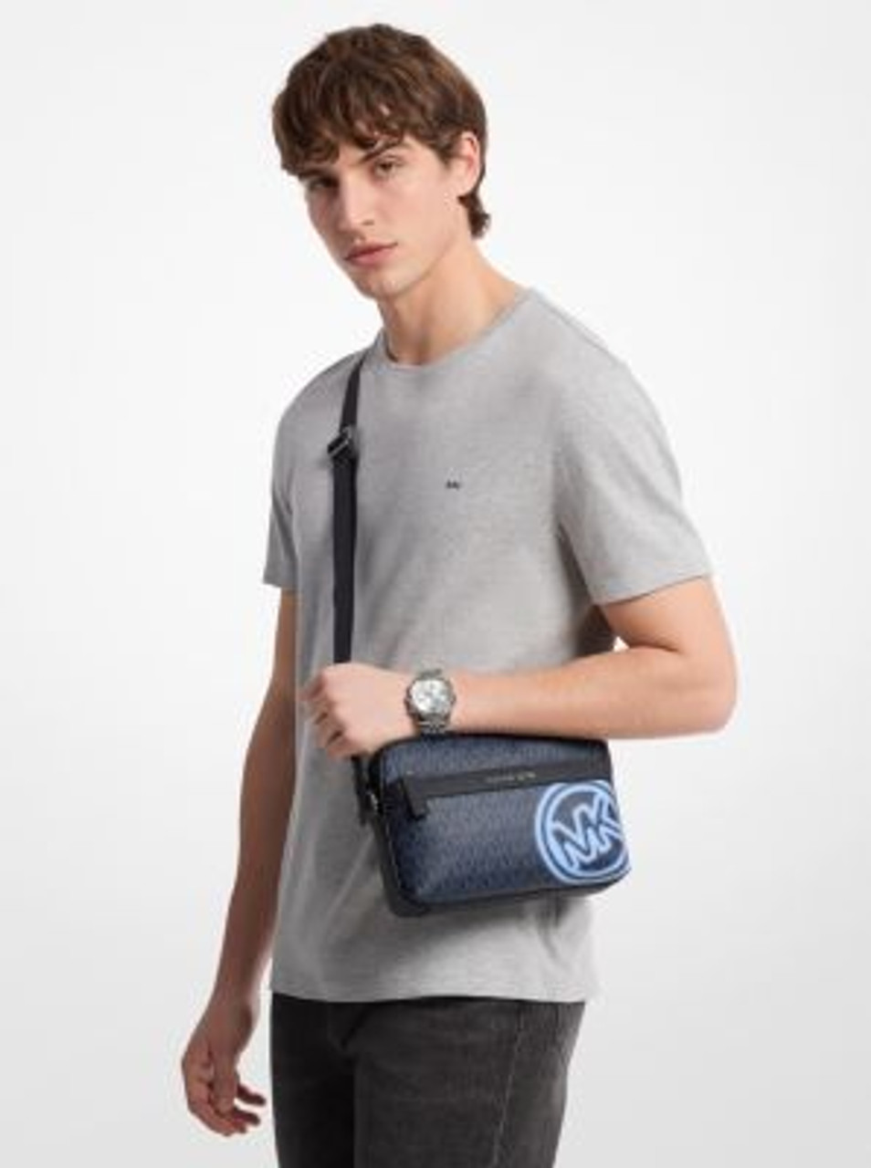 Michael Kors Cooper Embellished Signature Logo Utility Michael Kors Cooper Embellished Signature Logo Utility