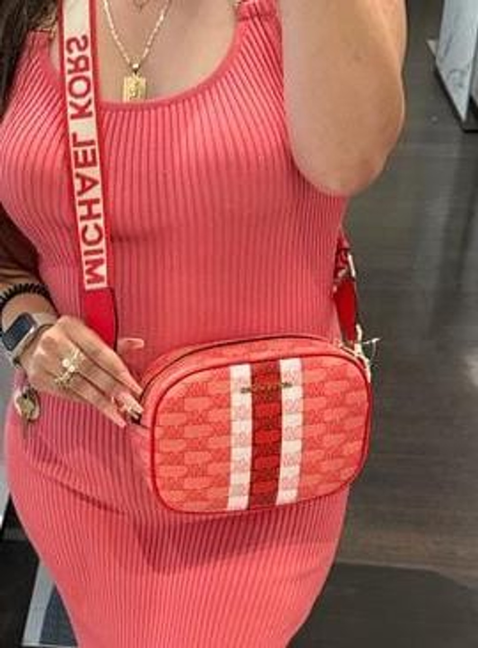 Michael Kors 3 in 1 Jet Set Travel Women's Crossbody Bag - Pink