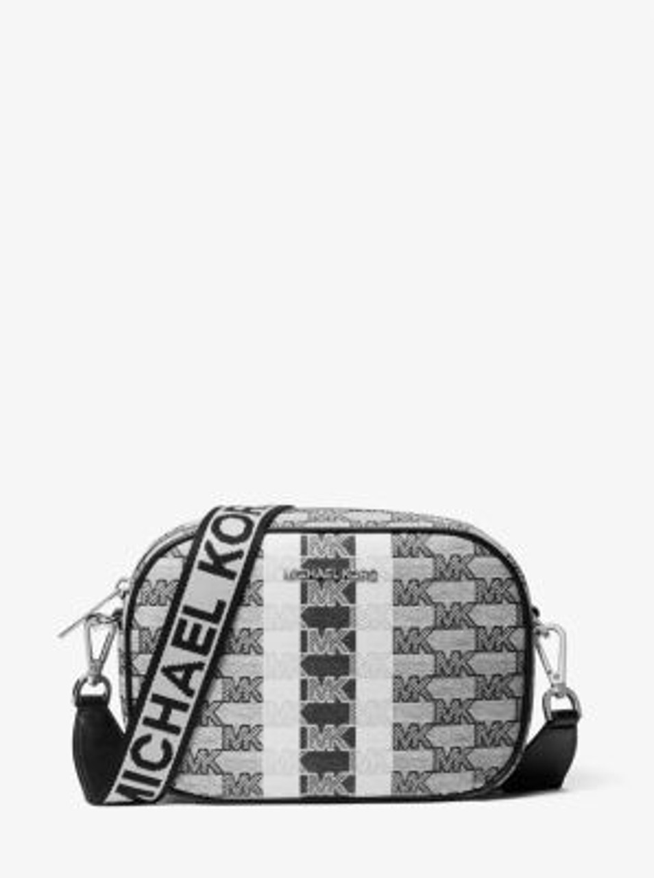 Michael Kors, Bags, Michael Kors Jet Set Travel Medium Ns Logo Stripe  Crossbody Bag