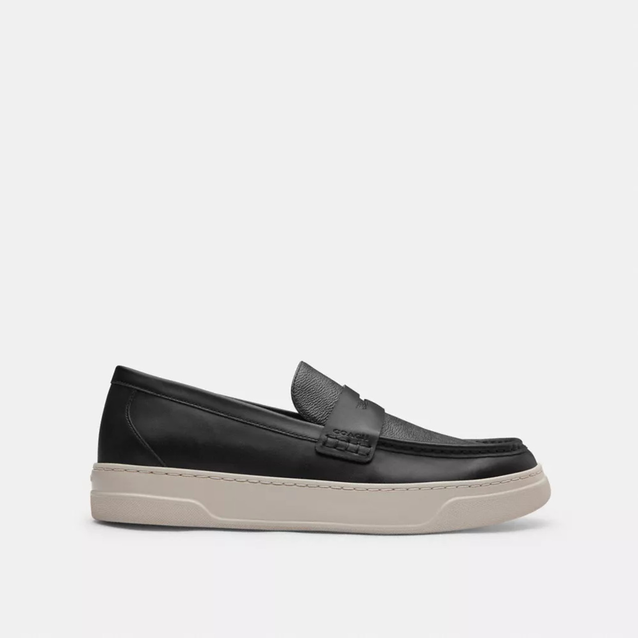 COACH ブラック ローファー 7.5 (24cm) COACH Hybrid Loafer With Signature Canvas