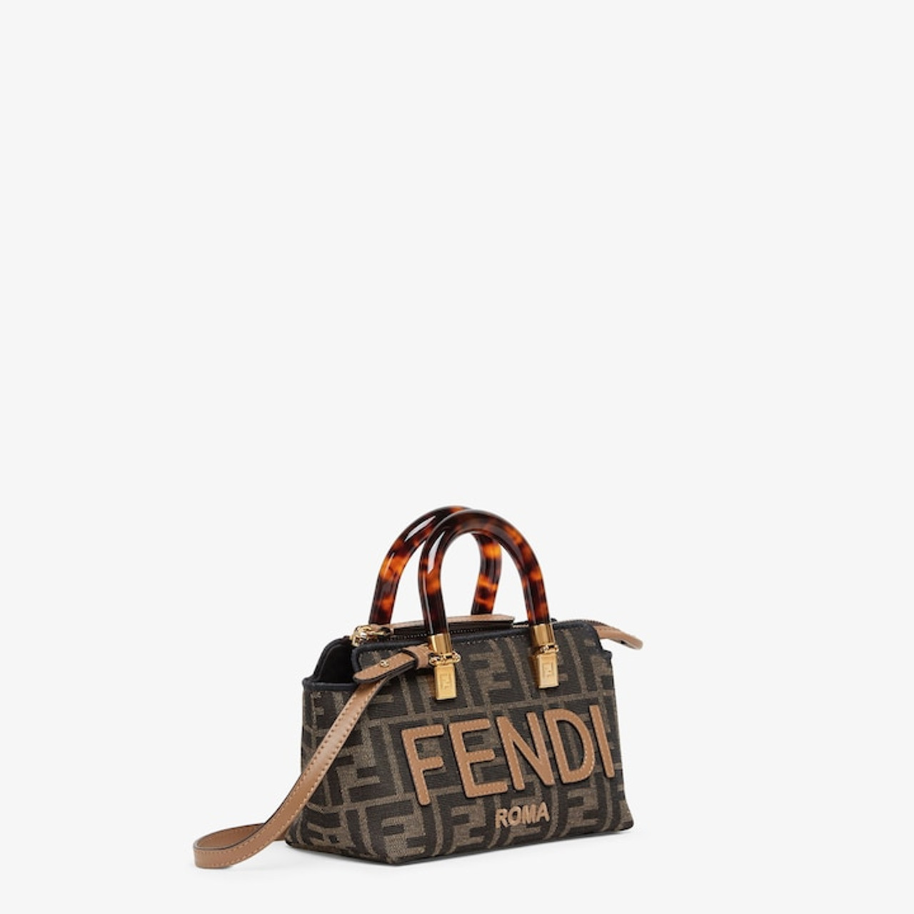 FENDI Mini Baguette Bag Woven FF Jacquard