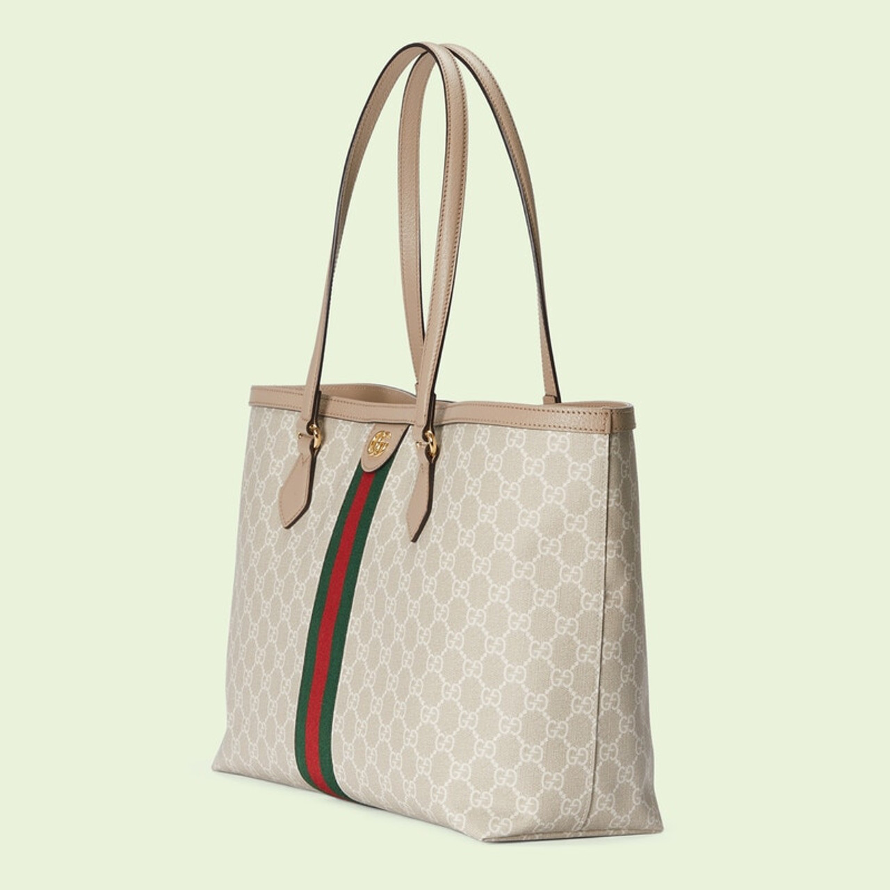 【関税込み】OPHIDIA GG MEDIUM TOTE BAG GUCCI Ophidia GG medium tote - Beige White