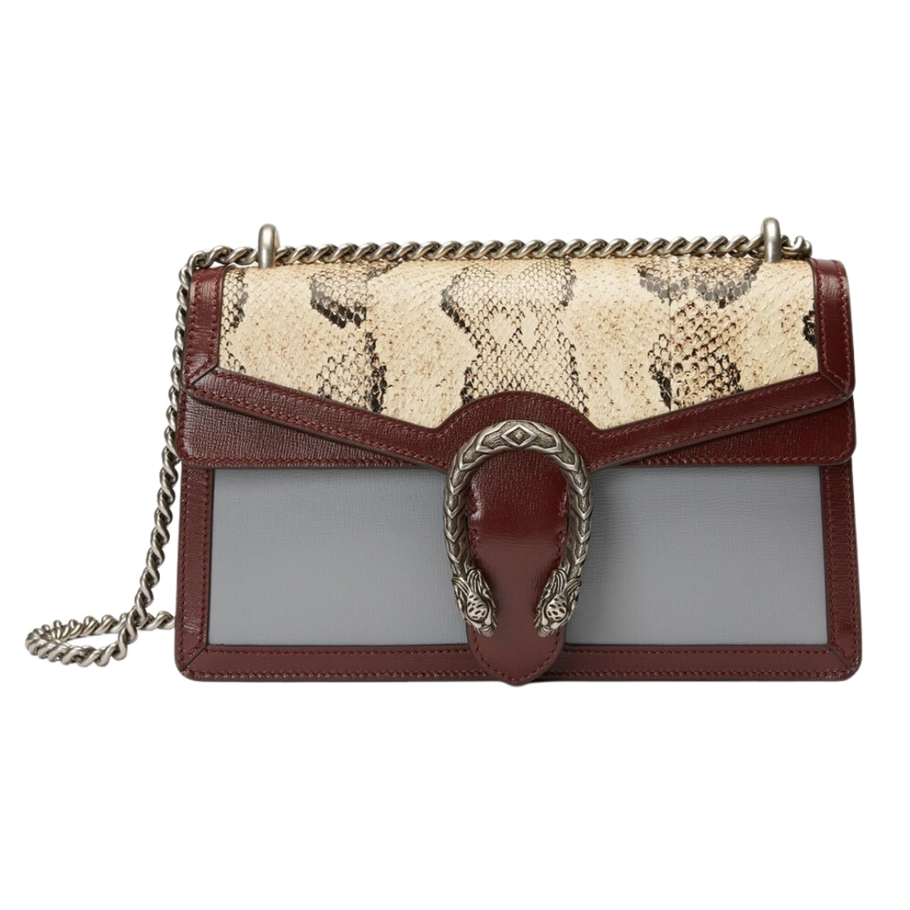 GUCCI Small Dionysus Shoulder Bag in Natural Python