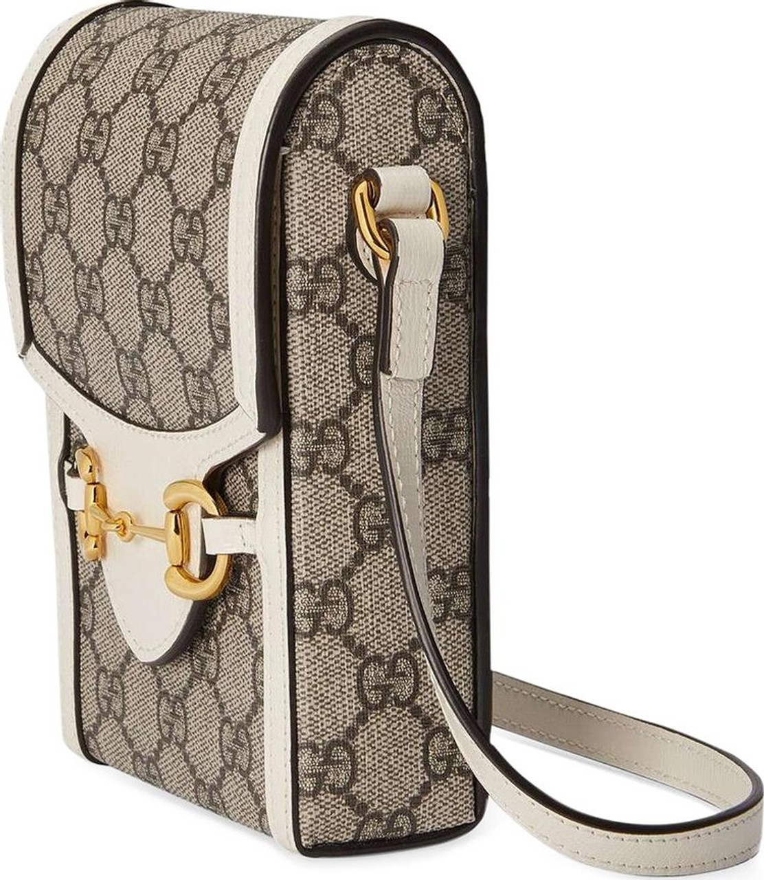 Gucci Horsebit 1955 mini bag in white leather