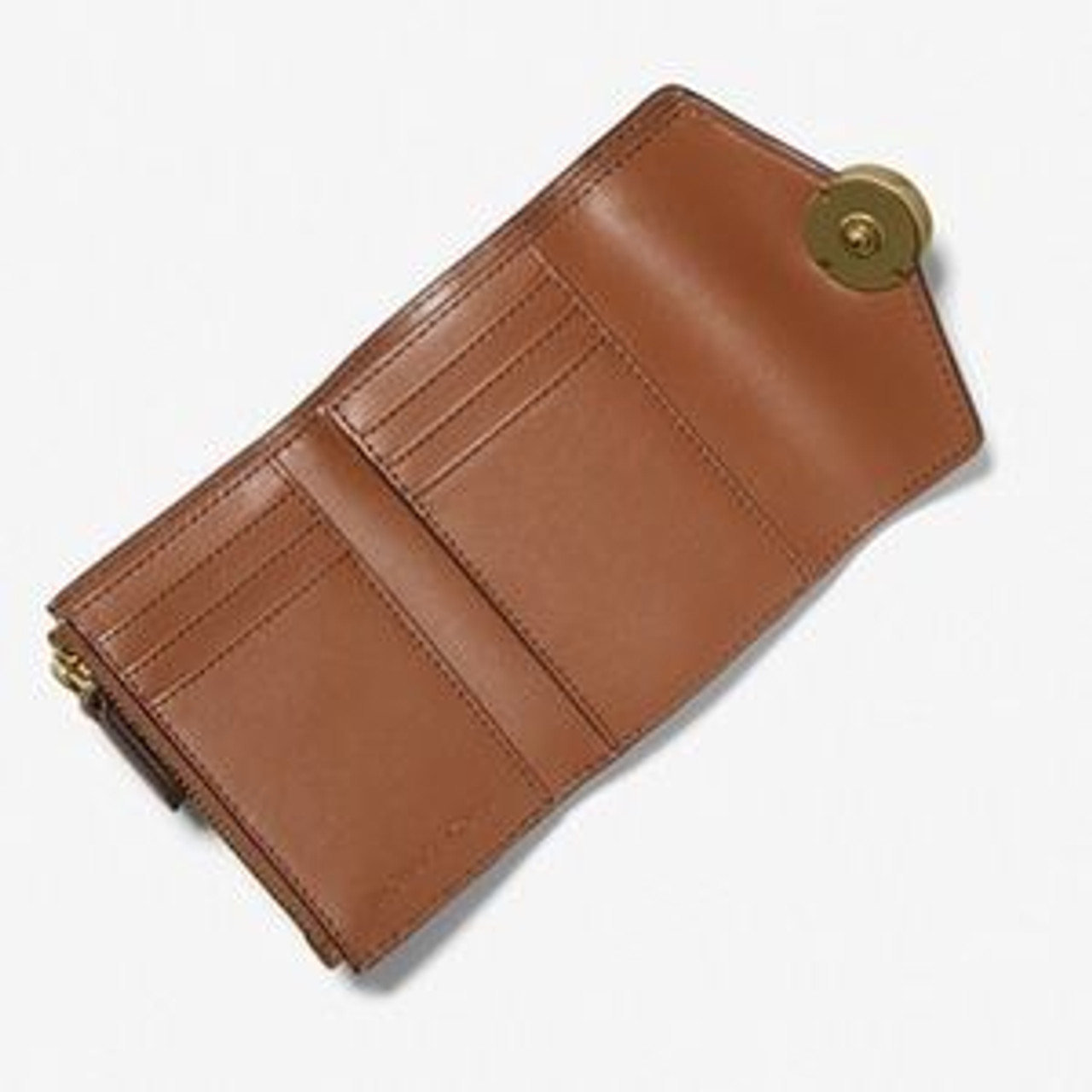 Carmen Medium Logo and Faux Leather Wallet