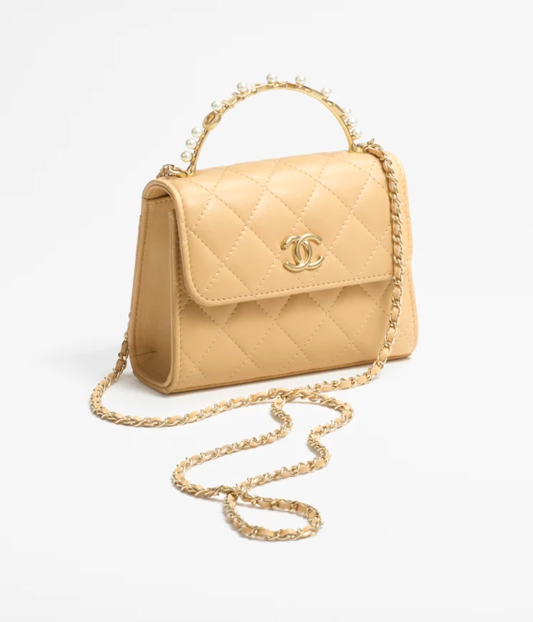 CHANEL Lambskin Quilted Trendy CC Wallet On Chain WOC Pink, FASHIONPHILE