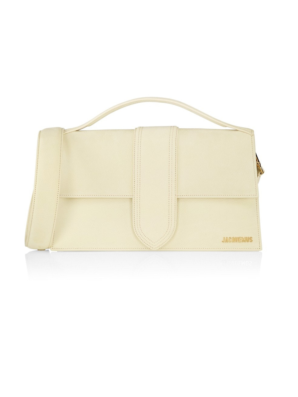 Jacquemus Le Petit Chiquito Patent-leather And Suede Bag in Yellow