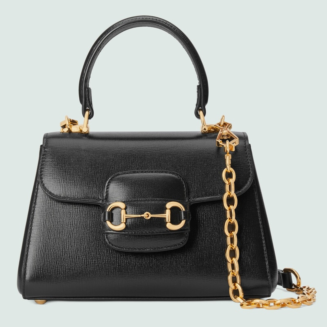 Gucci | Horsebit 1955 Mini Shearling-trimmed Suede Shoulder Bag | Neutrals  | One size | MILANSTYLE.COM