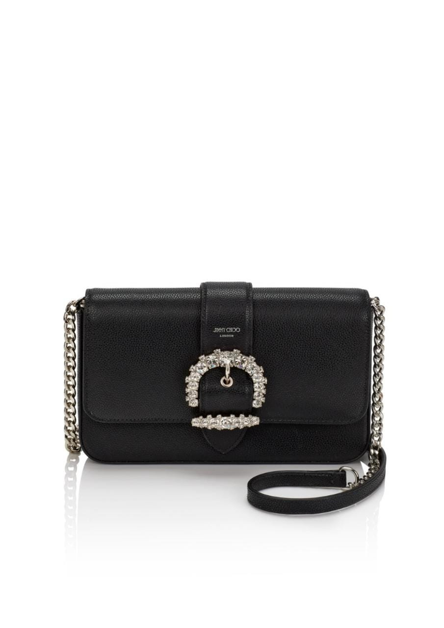 Jimmy Choo Croc Bohemia Clutch With Chain Strap