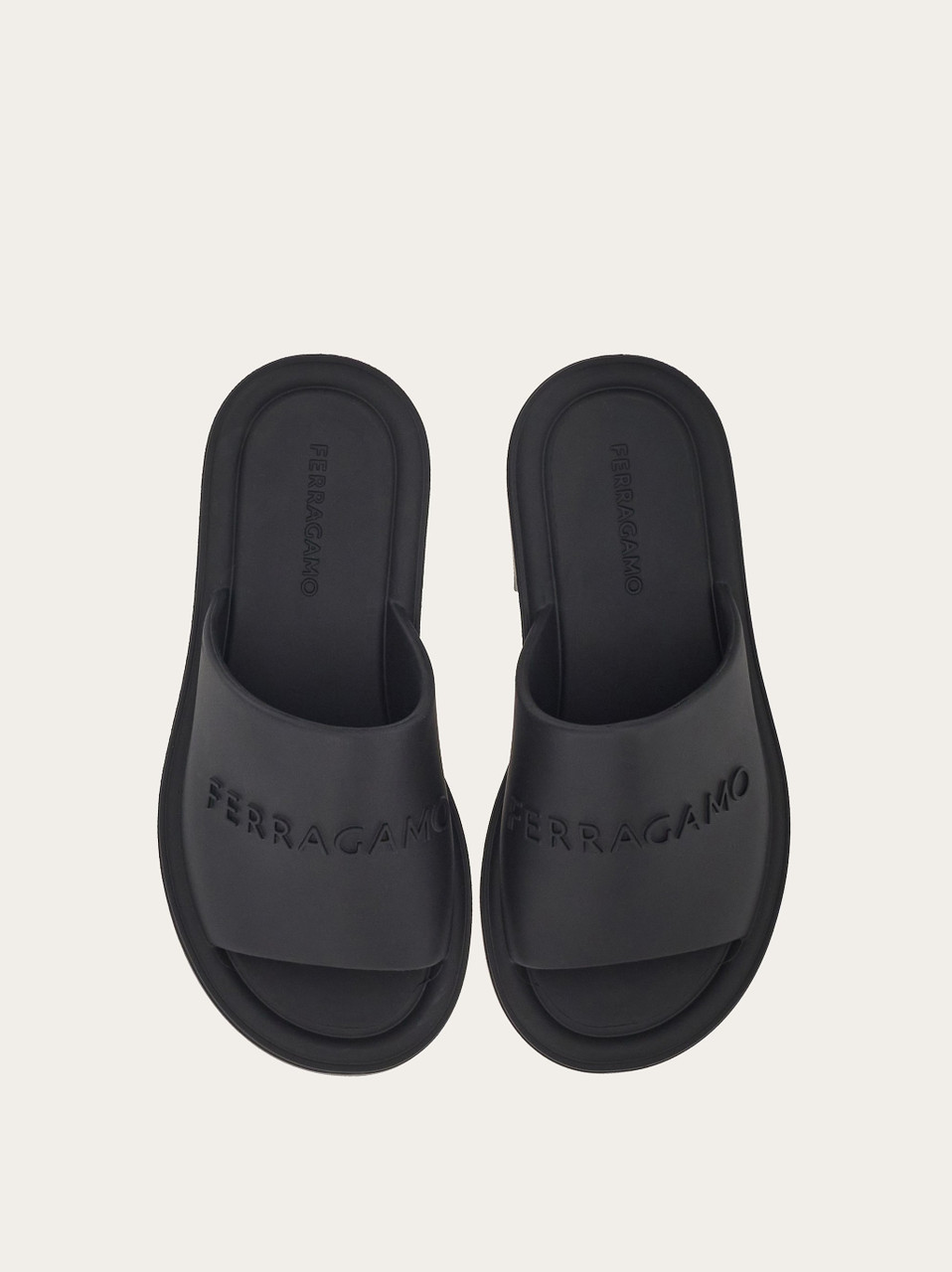 FERRAGAMO Slide with three-dimensional signature