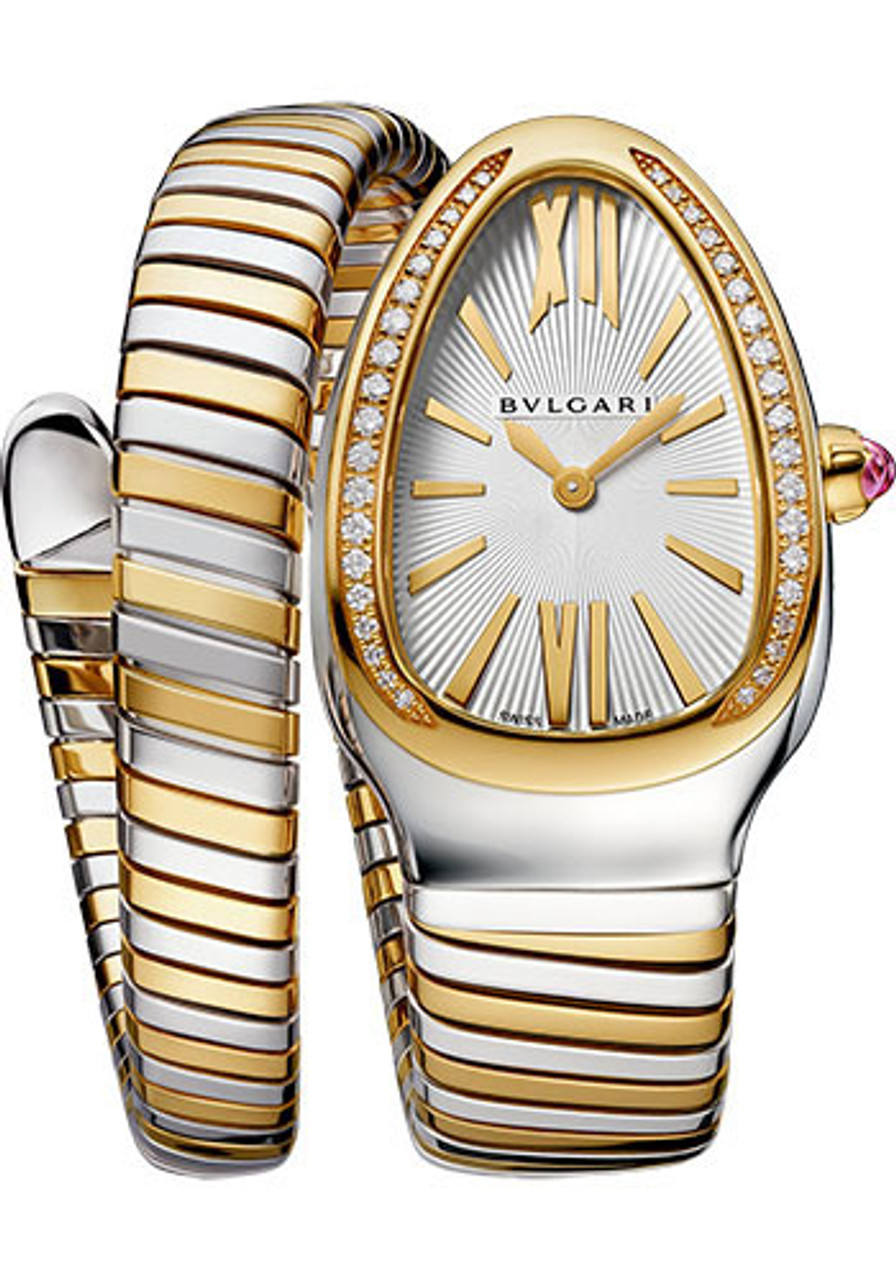 Bulgari Serpenti Tubogas - 35 mm - Steel and Rose Gold Watches