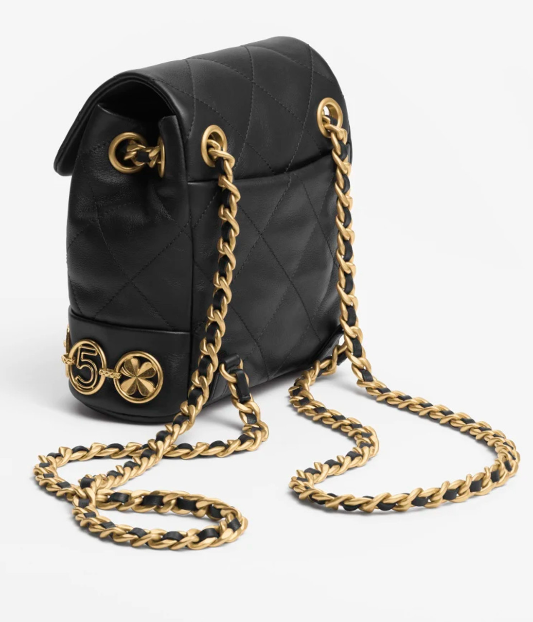 CHANEL Small Backpack Calfskin & Gold-Tone Metal