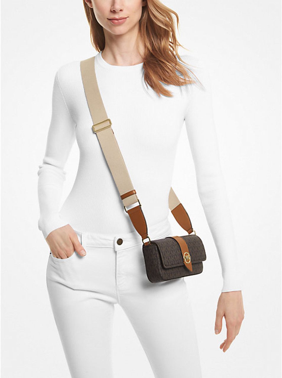 Michael Kors Greenwich Extra-Small Saffiano Leather Sling