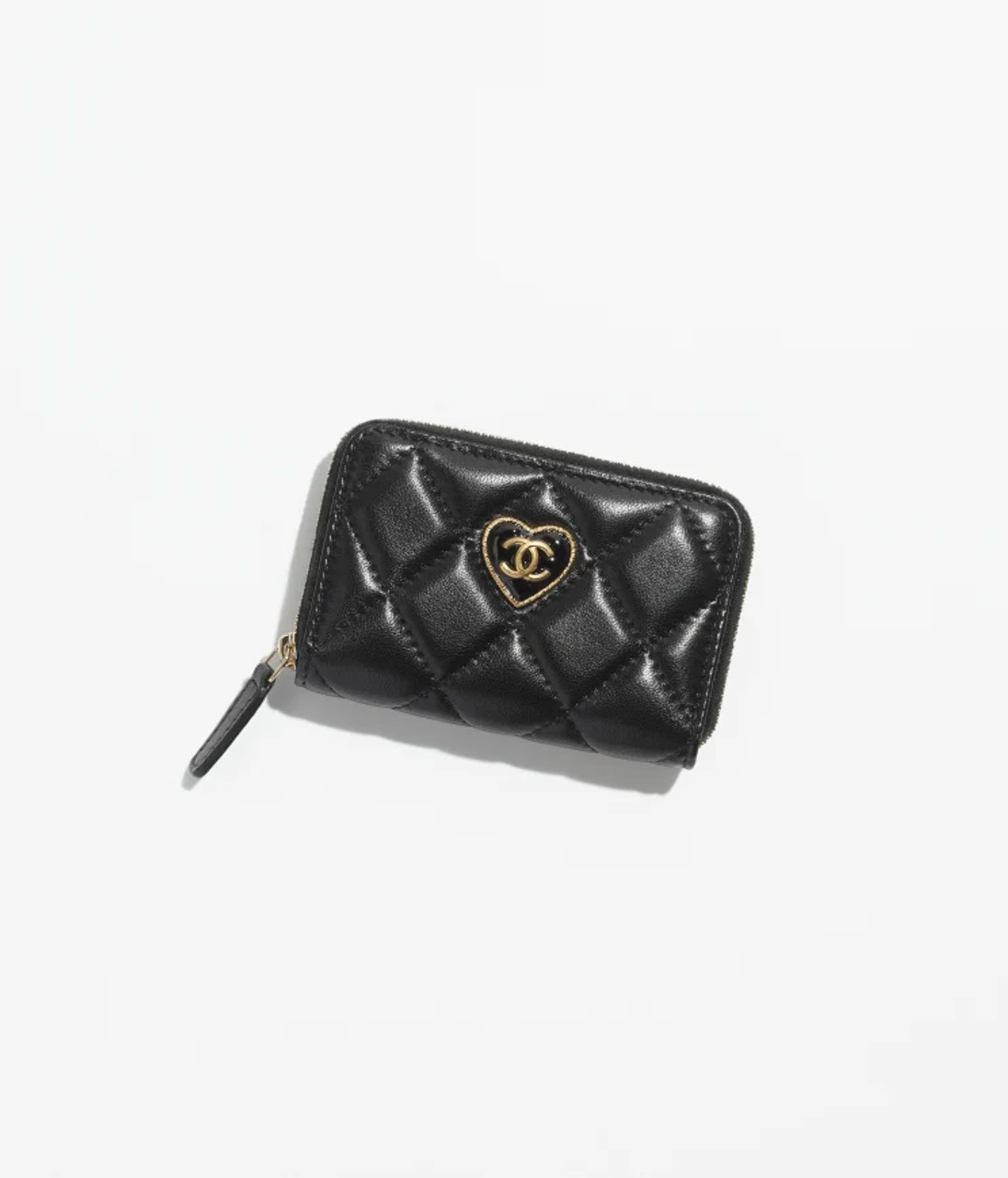 Chanel zip wallet on sale small