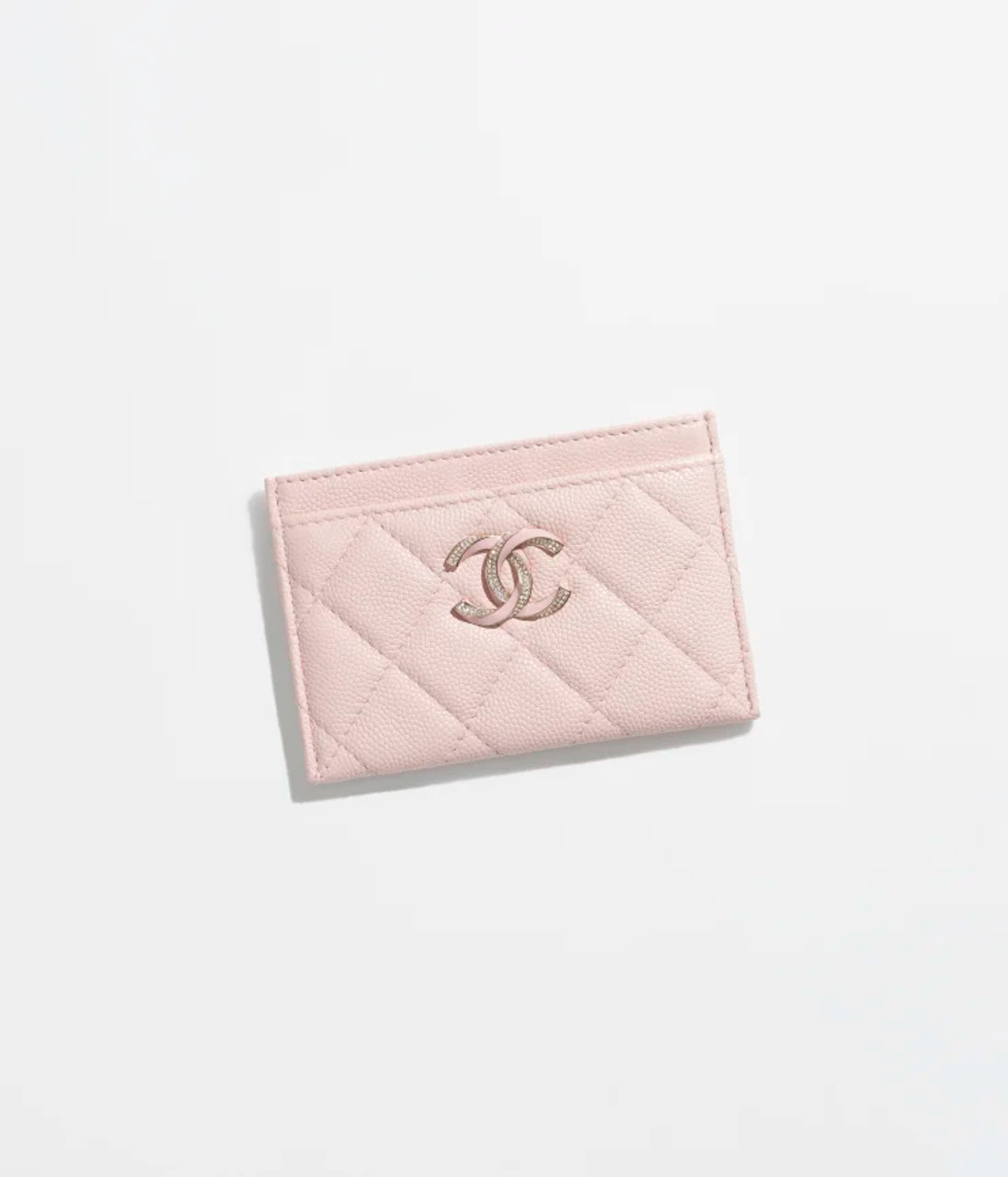 Chanel Classic Card Holder Pink Lambskin Rainbow Hardware – Coco