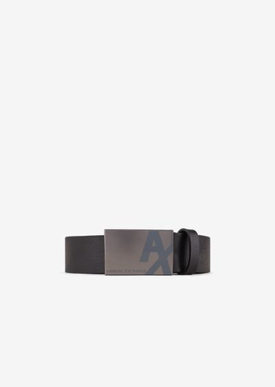 ARMANI EXCHANGE Leather Belt Black