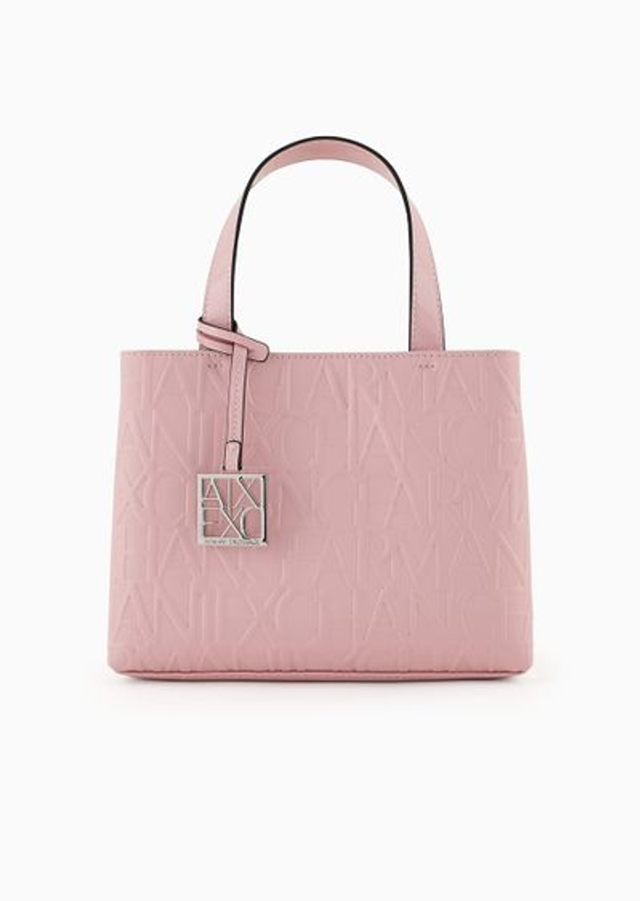 ARMANI EXCHANGE Embossed small tote bag