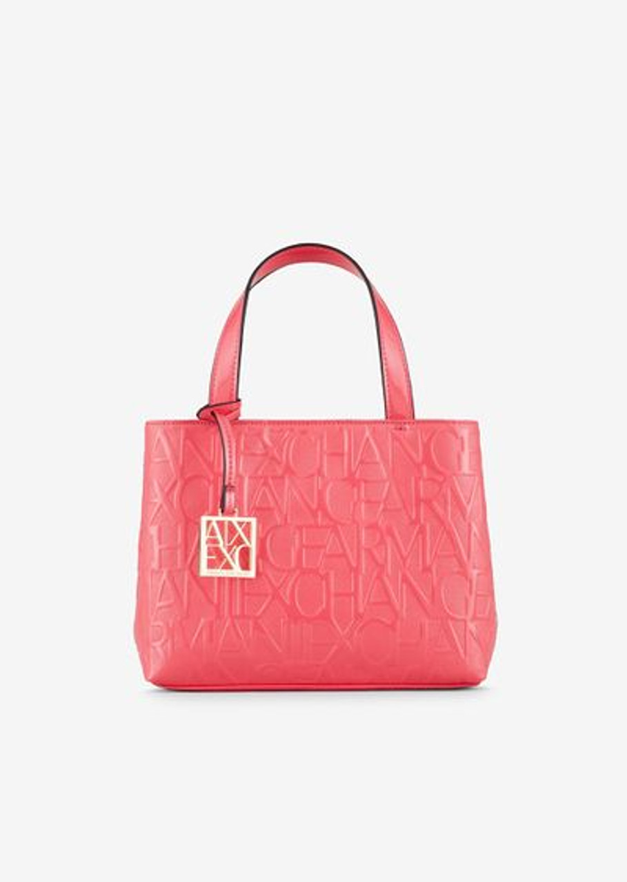 ARMANI EXCHANGE Embossed small tote bag