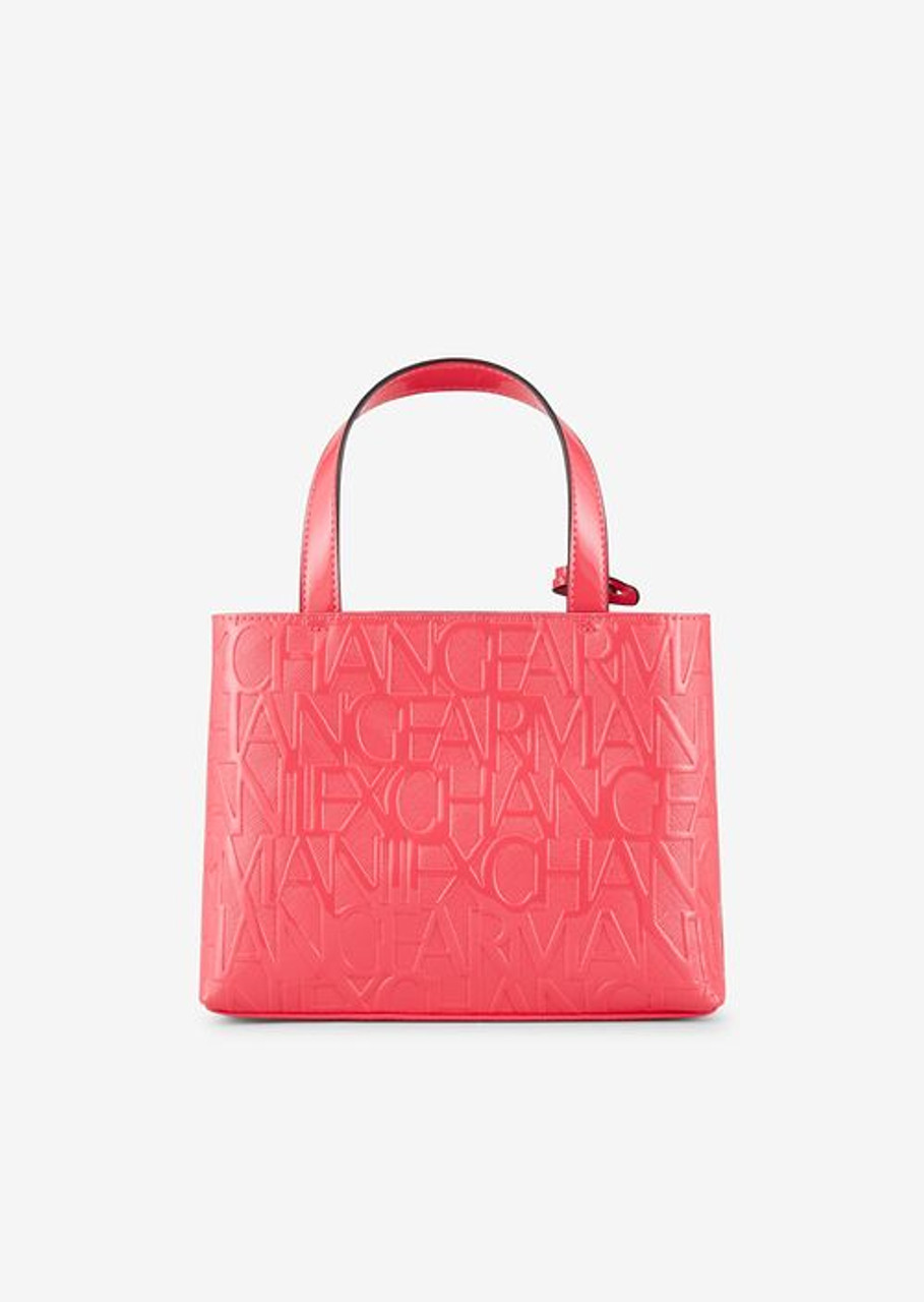 ARMANI EXCHANGE Embossed small tote bag