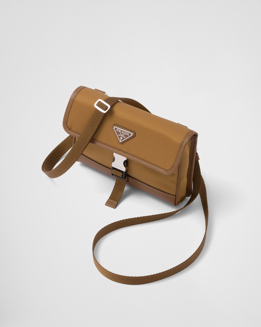 Tundra Re-nylon And Saffiano Leather Shoulder Bag