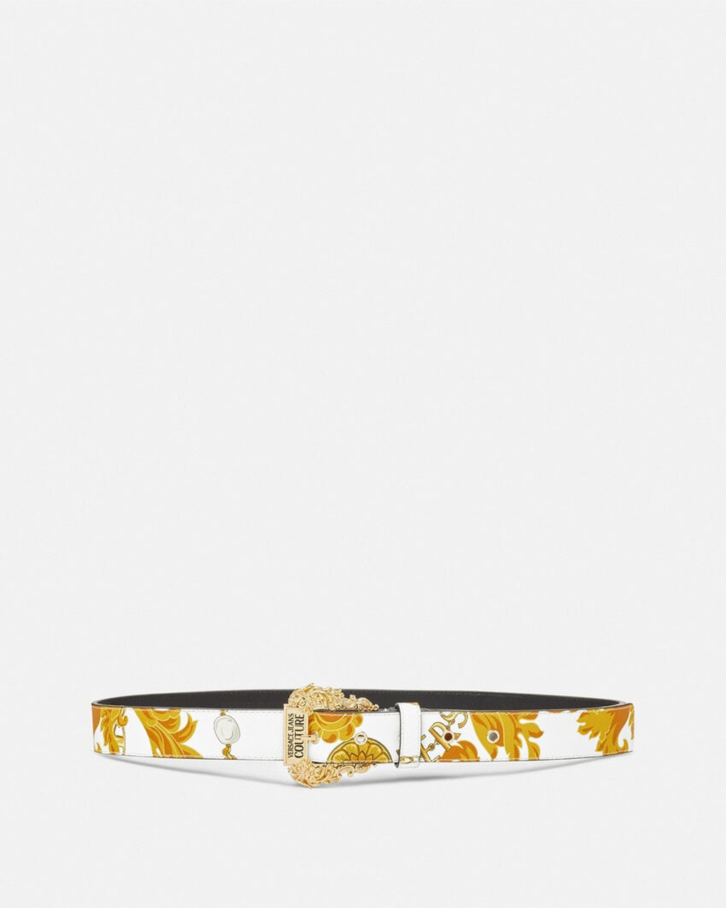 Versace Jeans Couture バロックデザイン ベルト Amazon | Versace ジーンズ クチュール プラークバックル 全面