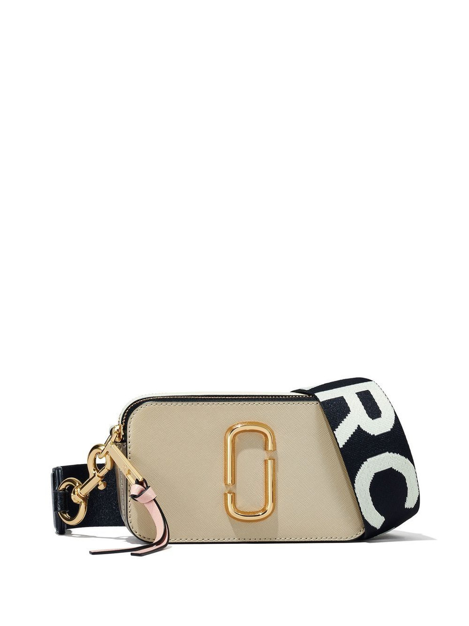 The Snapshot Leather Camera Bag in Beige - Marc Jacobs