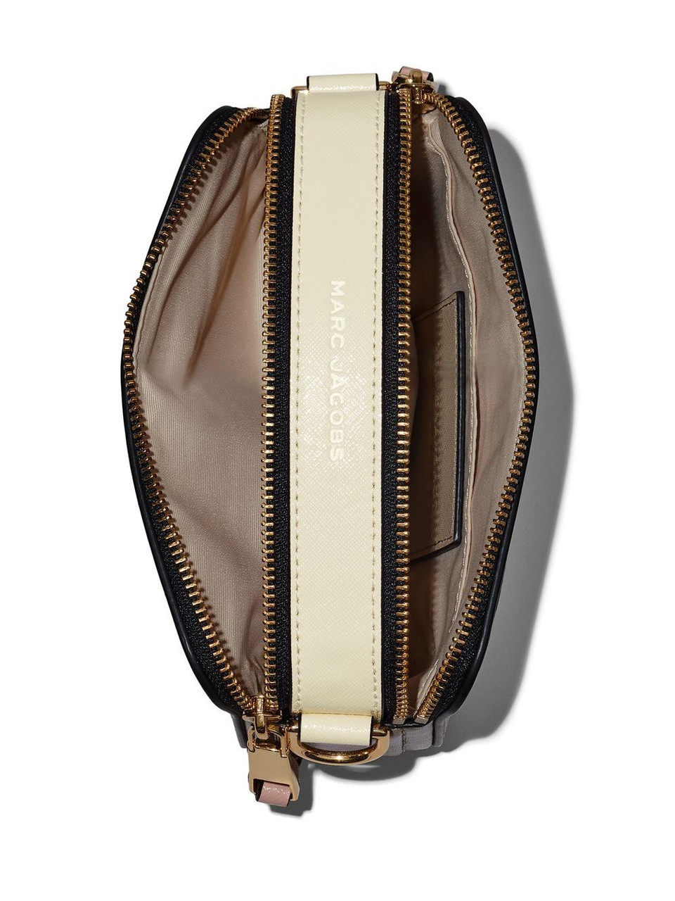 Snapshot leather crossbody bag Marc Jacobs Khaki in Leather - 25633192