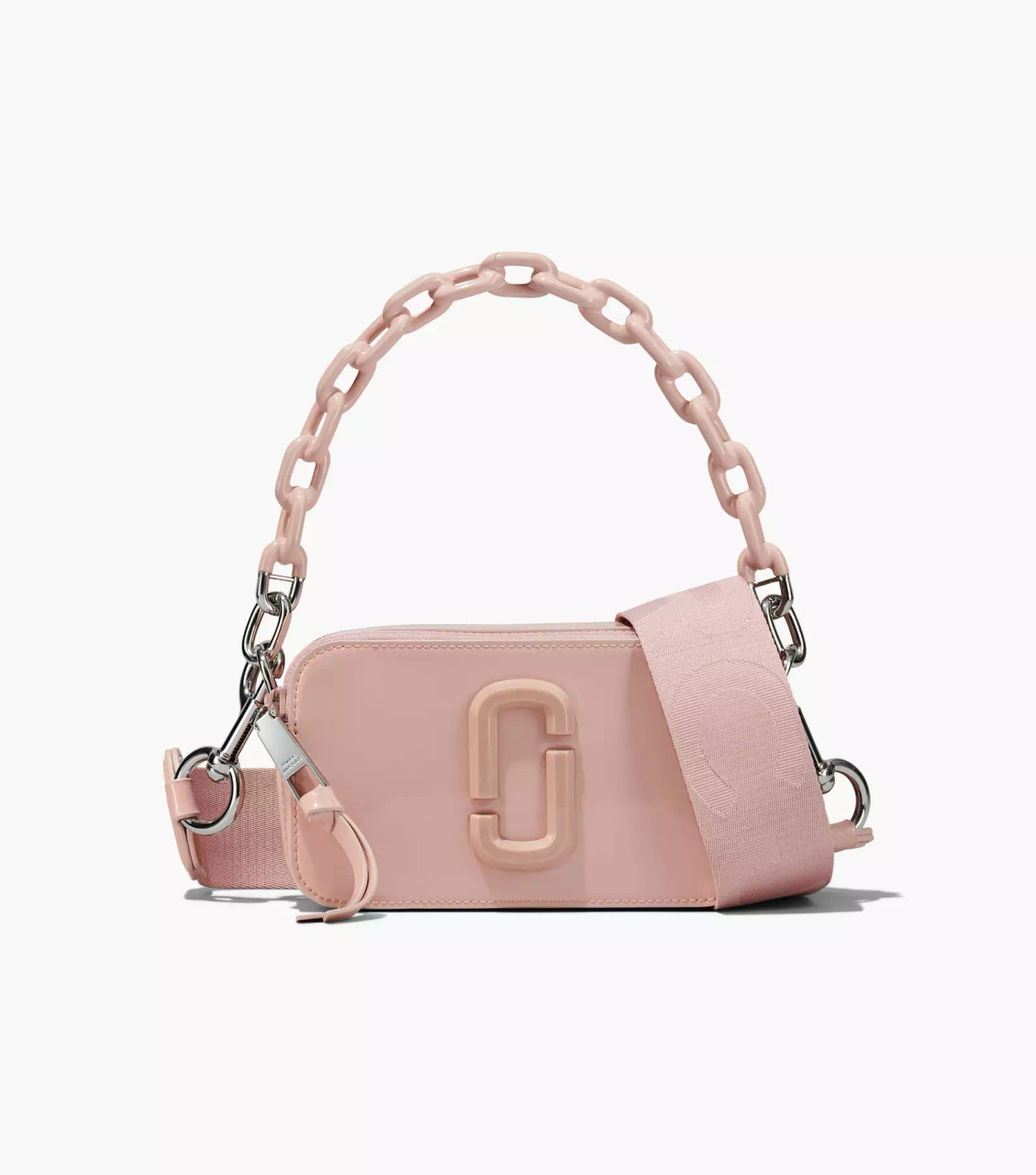 MARC JACOBS The Patent Leather Snapshot-Pink Rose