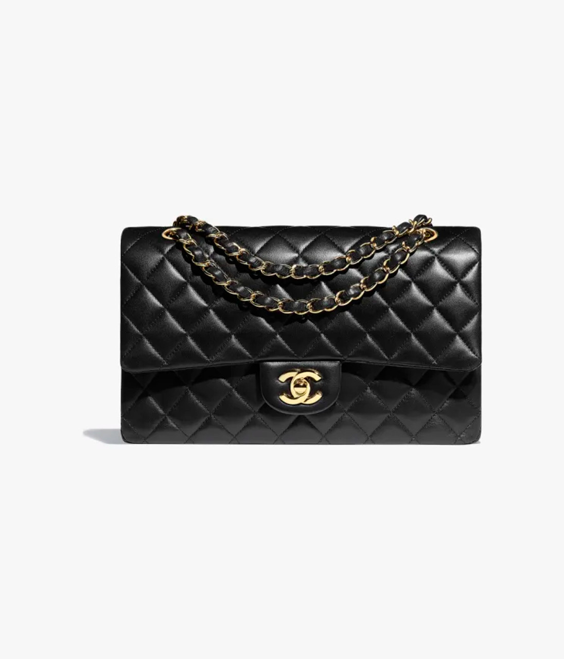 TOTO Leather Classic Quilted Black Purse Convertible Gold Chain | Black  purses, Quilted purses, Purses