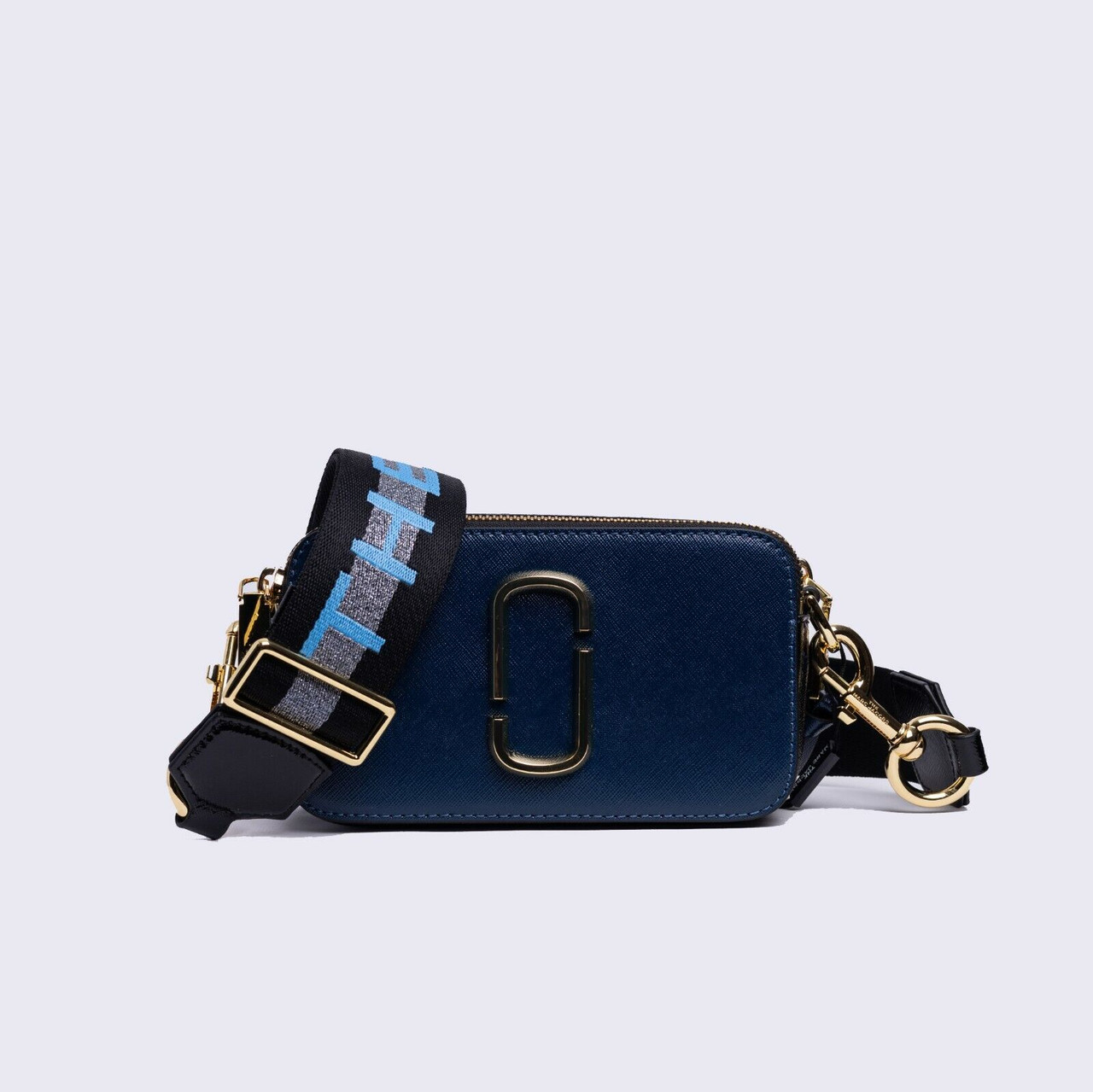 The Marc Jacobs The Snapshot Blue Sea Multi in Saffiano Leather with  Gold-tone - GB
