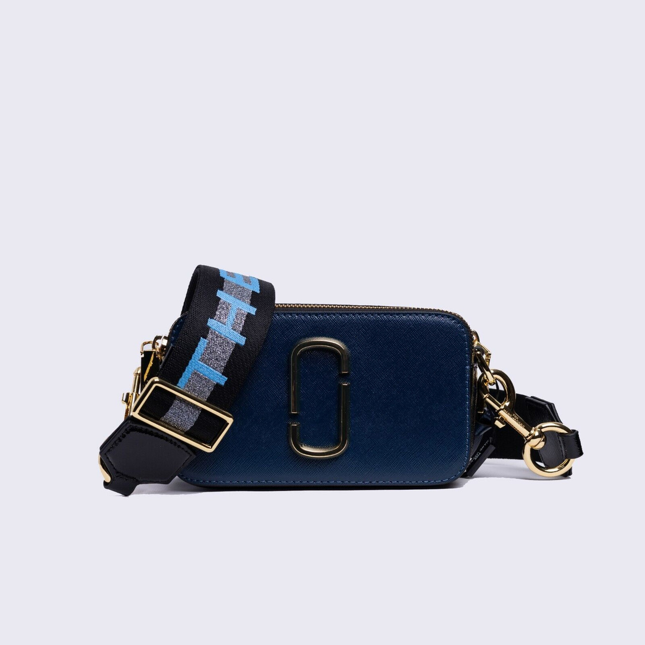 The Utility Snapshot Leather Camera Bag in Blue - Marc Jacobs